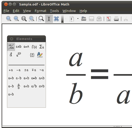 LibreOffice Math