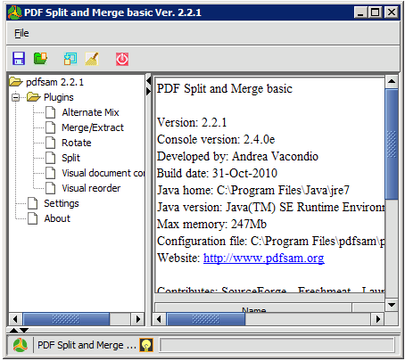 PDF Split and Merge Basic